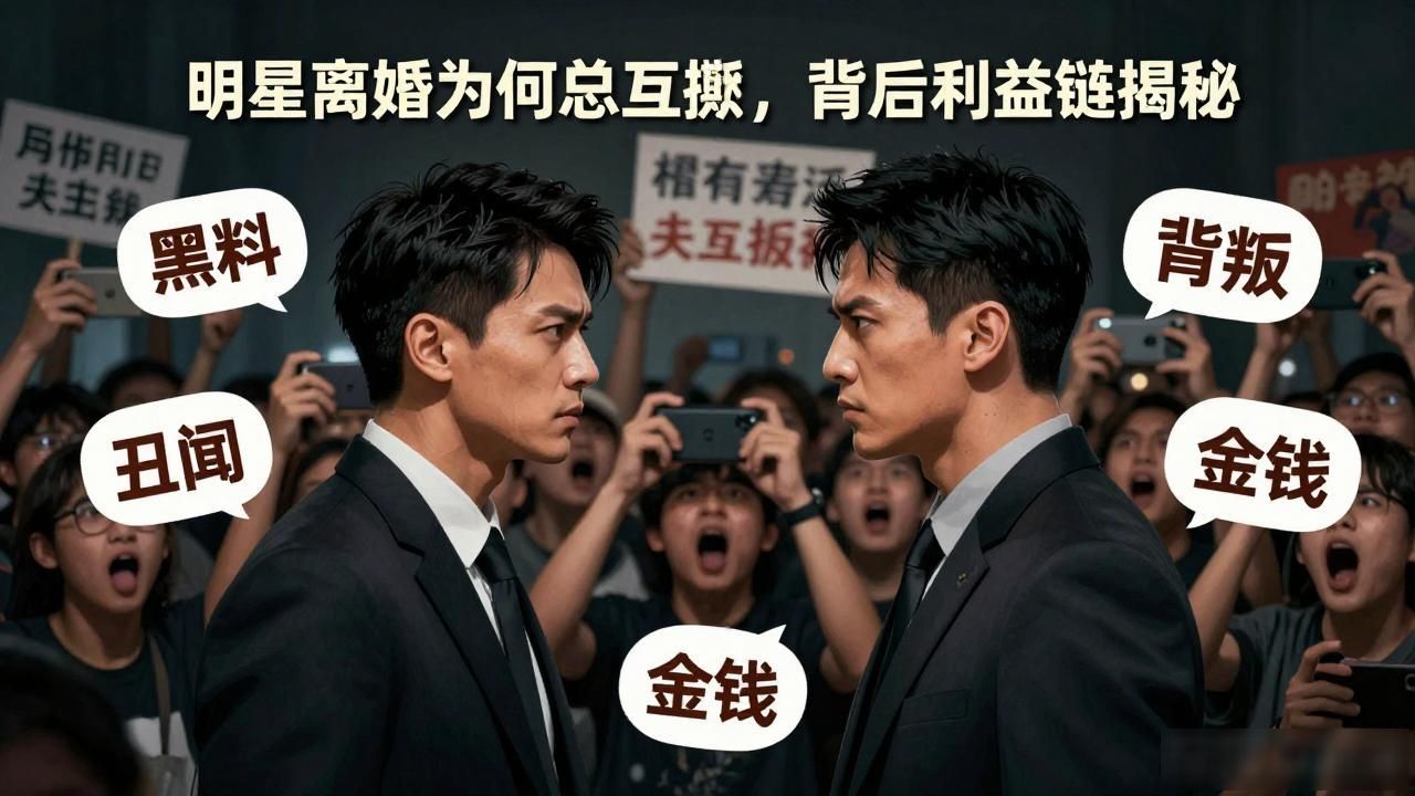 明星离婚为何总互撕，背后利益链揭秘