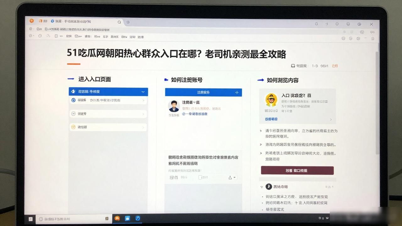 51吃瓜网朝阳热心群众入口在哪？老司机亲测最全攻略